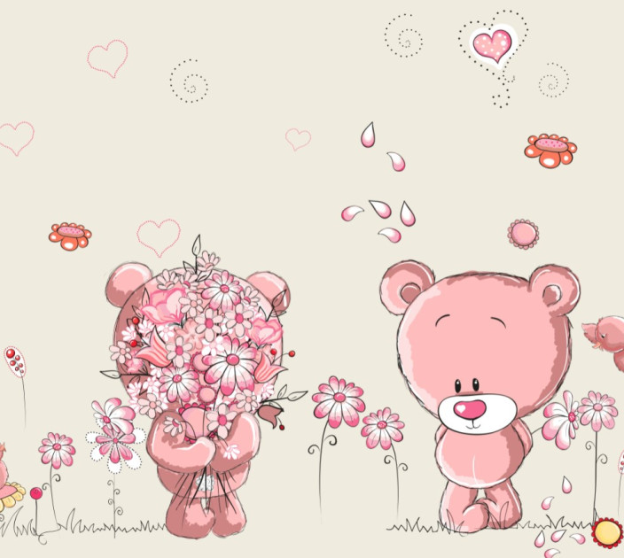 Photo wallpapers Wallstyle Teddy 8021020191