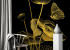 Photo wallpaper Your interior Golden flower 35358