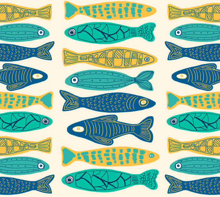 Photo wallpapers Wallstyle Fish 311020181-3