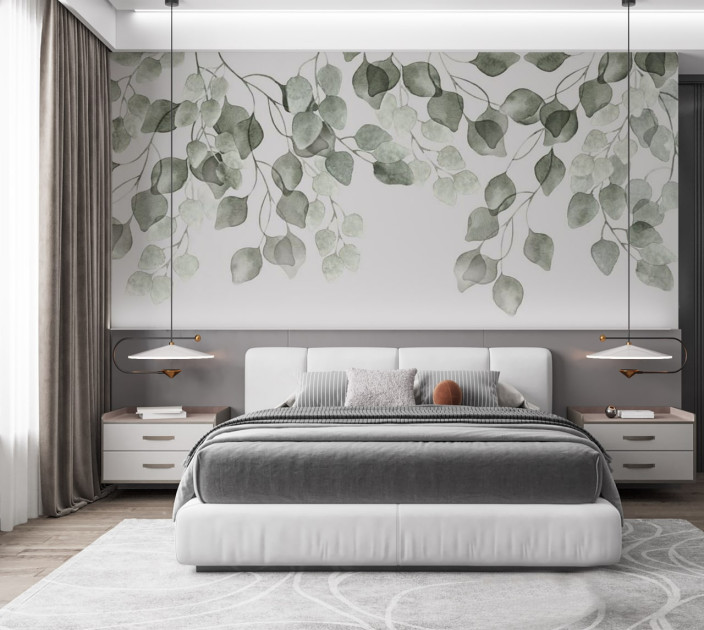 Photo wallpaper Your interior leaves 202323
