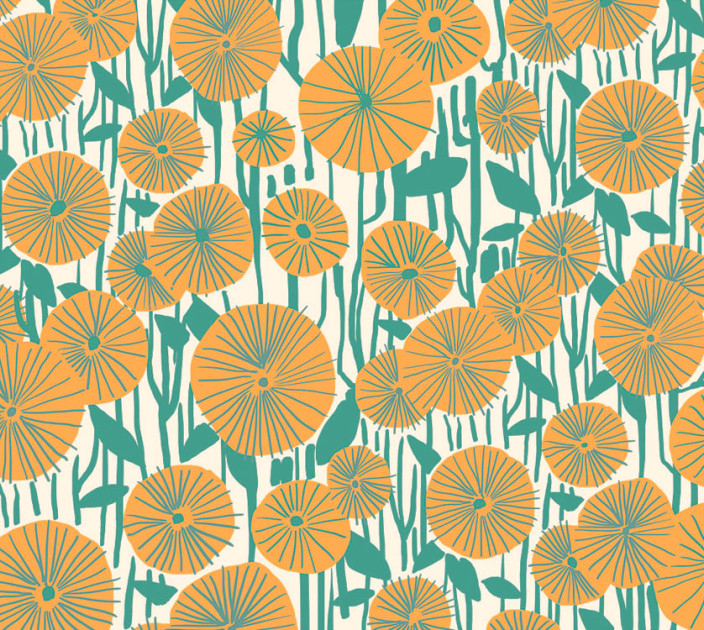 Photo wallpapers Wallstyle Abstract flowers 3010201814-2