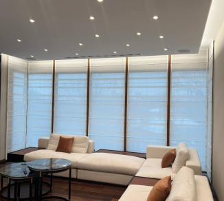 Roman curtains, linen fabric 20220018