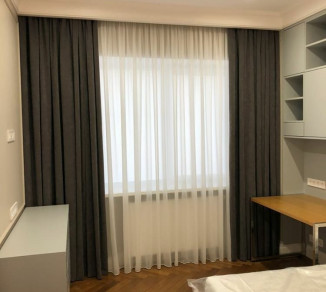 Curtains for the bedroom are straight 20202186