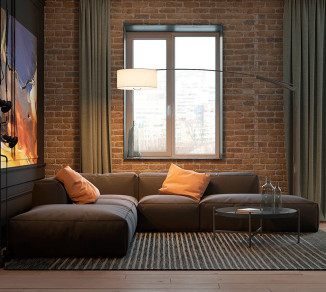 Curtains in the loft living room 20202042