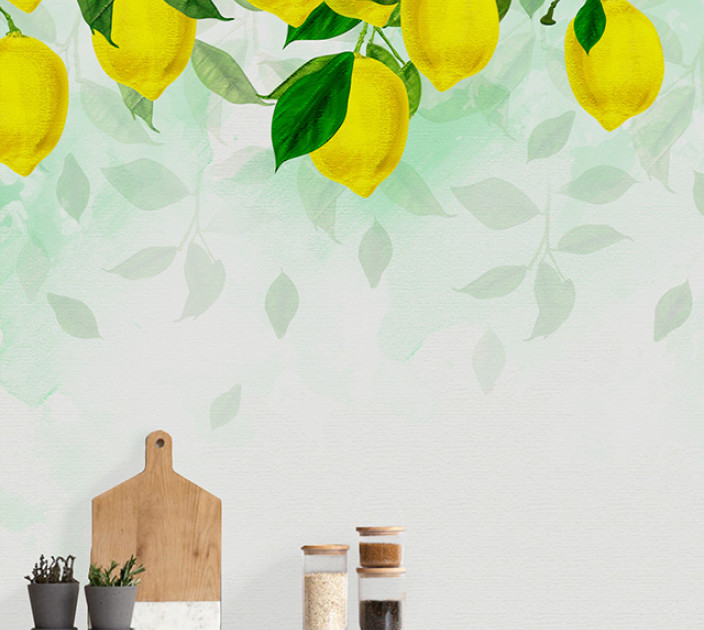 Photo wallpaper Your interior 3D Lemons 21190