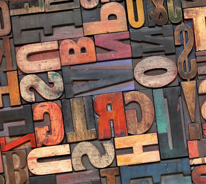 Photo wallpapers Wallstyle 3D letters 78090739