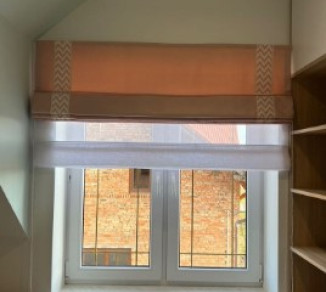 Double Roman blind with edging 20220015