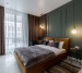 Curtains for the bedroom on the panoramic window 20220022