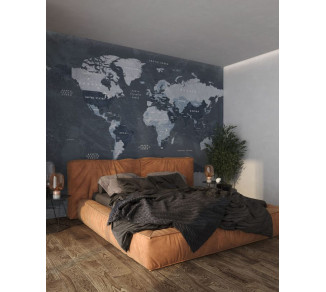 Photo wallpaper Your interior Concrete map 21524