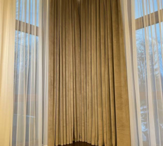 Velvet curtains on a lining 20202161