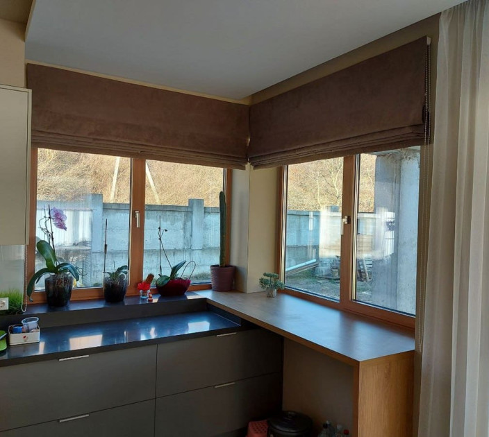 Roman curtains for the kitchen 20202200