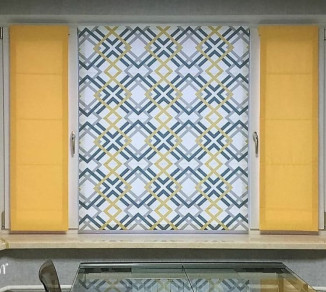 Roman curtains in the office 20202171