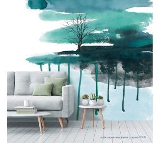 Photo wallpaper WAW Workshop of author's wallpaper vechirnya akvarel kolіr a