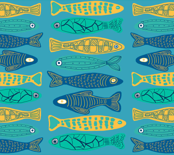 Photo wallpapers Wallstyle Fish 311020181-4