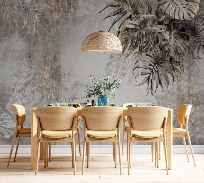Photo wallpaper Your interior leaves 202336