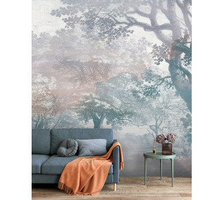 Photo wallpaper Your interior 3D Misty forest 21403