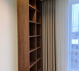 Straight curtains with an even fold 20202158