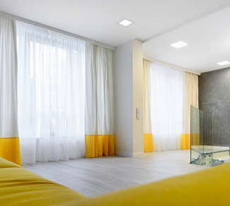 White loft curtains 20202055