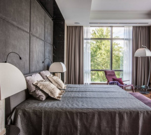 Curtains and tulle in the bedroom 20208000