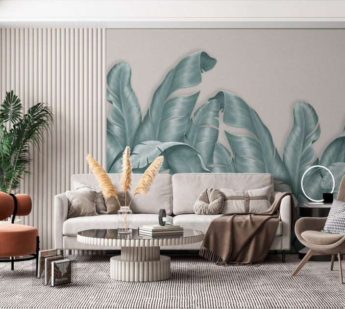 Photo wallpaper Your interior leaves 202312