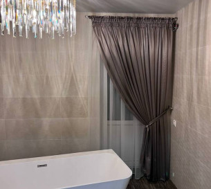 Curtain and tulle for the bathroom 20202187