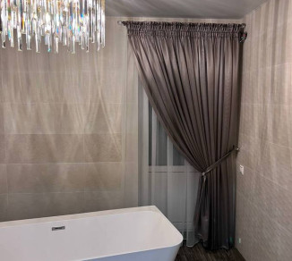 Curtain and tulle for the bathroom 20202187