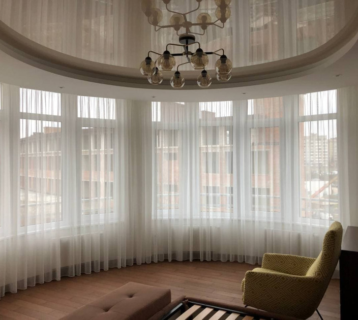Tulle for a bay window 20202130