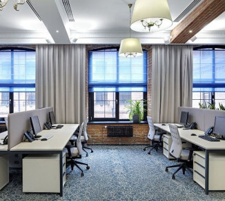 Roman curtains in the office 20203092