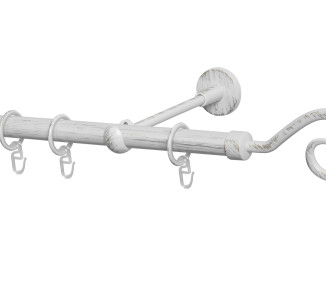 Single curtain rod Hak White Gold