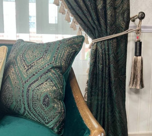 Classic curtain with tassels 20202153