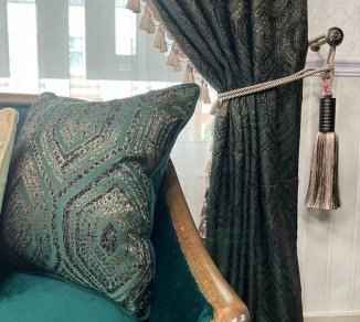 Classic curtain with tassels 20202153