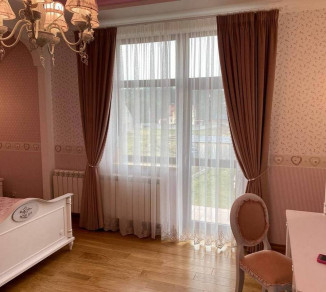 Velvet curtains for a girl's room 20202286