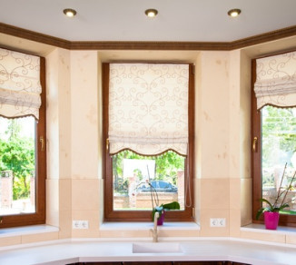 Roman curtains in the dining room 20202005