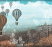 Фотошпалери Wallstyle Повітряні кулі над містом 170720184