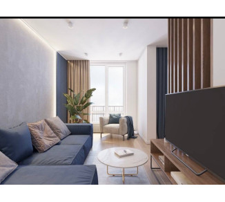 Curtain for the living room, straight, dense 20202341
