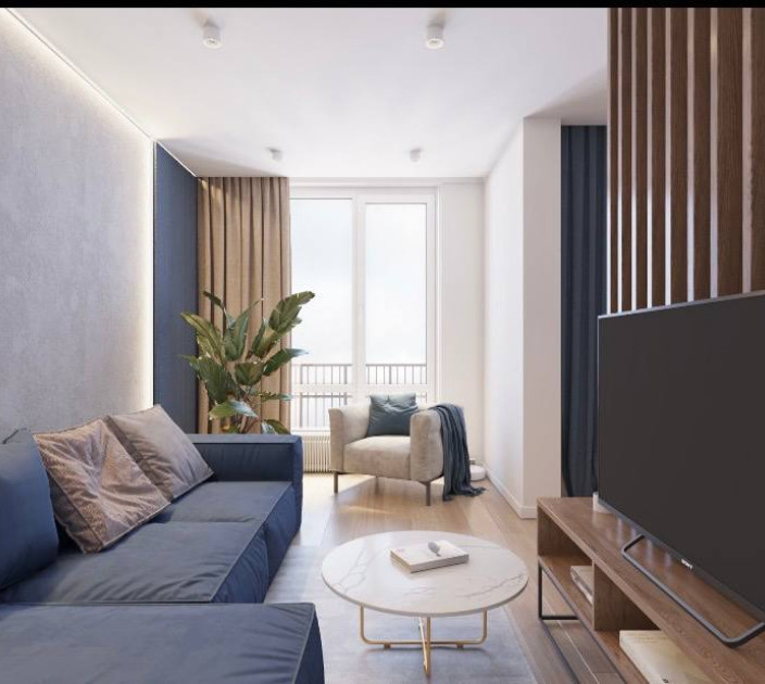 Curtain for the living room, straight, dense 20202341