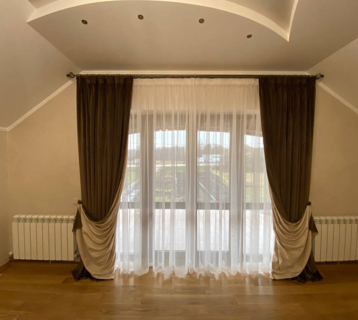 Velvet curtains on a lining 20202264