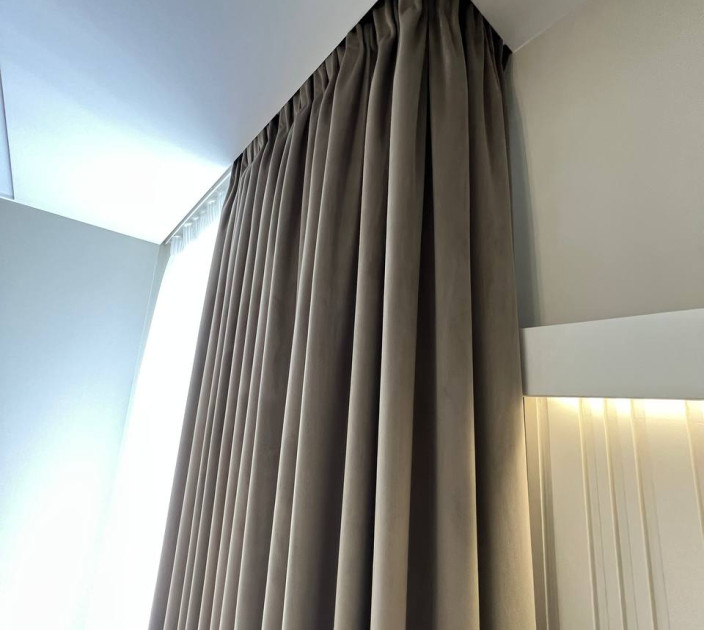 Straight curtain and tulle for the window 20220023