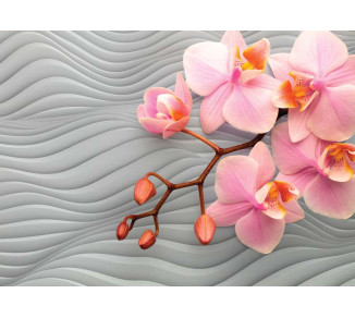 Photo wallpapers Wallstyle Orchids on waves 35075