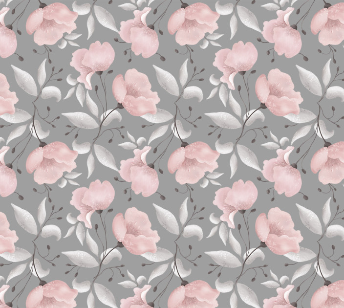 Photo wallpaper Wallstyle pattern with flowers 911201819-1
