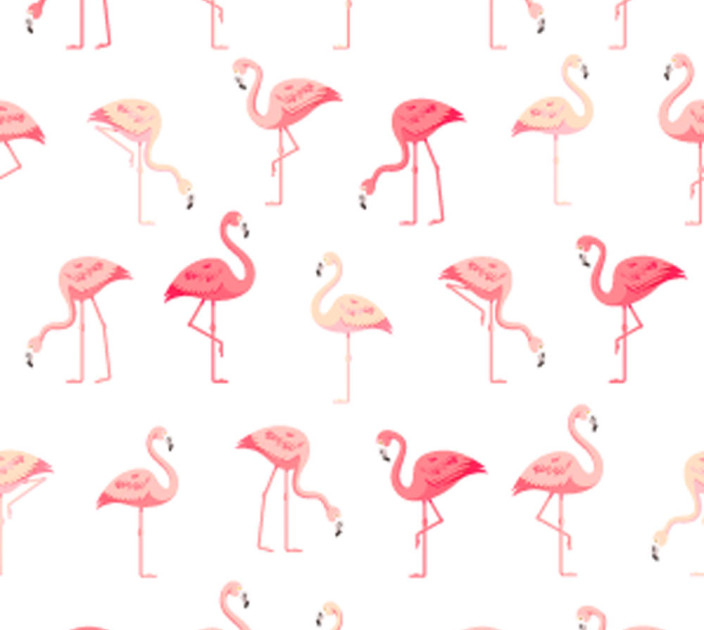Photo wallpaper Wallstyle Flamingo 605036501