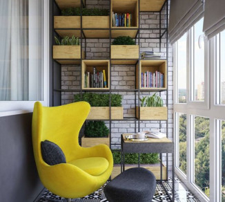 Curtains for a balcony-loggia 20201020
