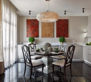 Curtains in a one-room apartment 20207000