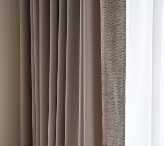Curtains for the office with edging 20202170