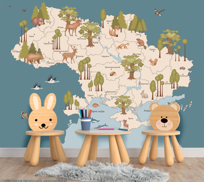 Photo wallpaper WAW Workshop of author's wallpaper Ukraina kolіr c