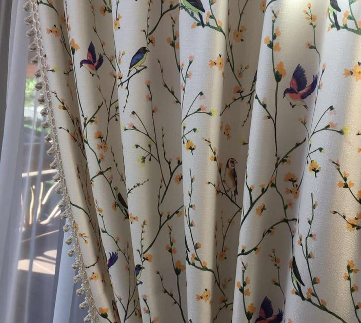 Provence curtains with decor 20202198