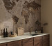 Photo wallpapers Your interior Map brown 21515