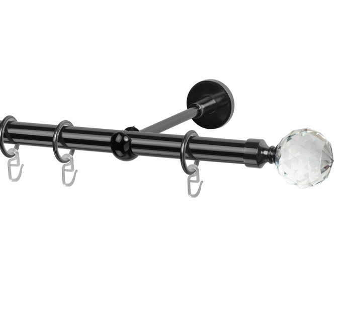 Lumiere single cornice black gold