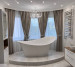 Bay window curtains for the bathroom 20202316
