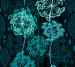 Photo wallpapers Wallstyle Neon flowers 257363779